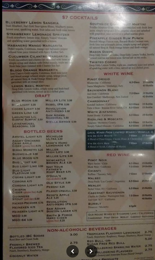 Moretti's Ristorante and Pizzeria Restaurant Menu – Prices & Specials